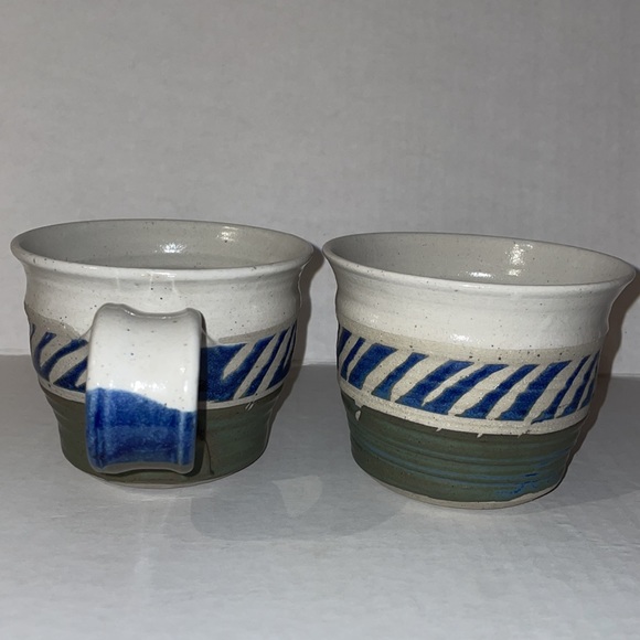 Handmade hand-painted coffee mugs (set of 2) - Picture 7 of 7